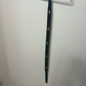 Nocona Genuine Leather Belt with Metallic Details